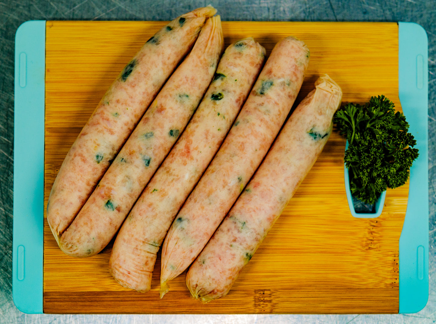 Chicken, Spinach & Pinenut Sausages